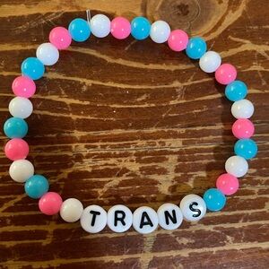Trans Pride Beaded Bracelet